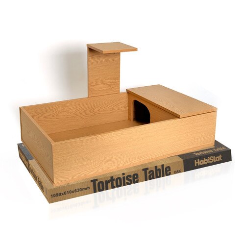 Oak Tortoise Table with Box